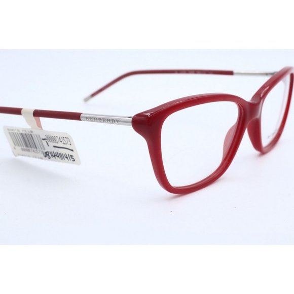 New Burberry B 2170 3456 Cat Eye Red Eyeglasses Optical Frames 52mm - Picture 3 of 5